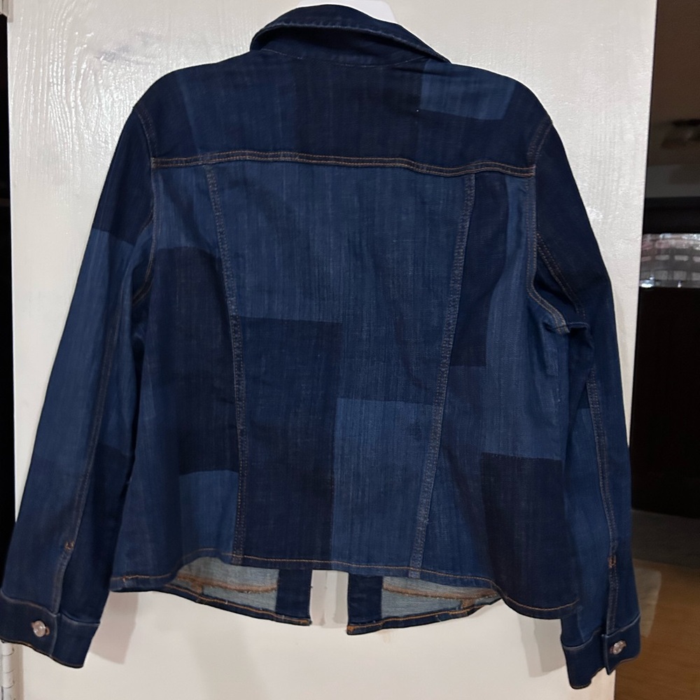 Chicos Patchwork Denim Jacket - image 4